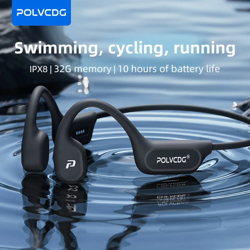 X9 Bone Conduction Earphones 32G IPX8 Waterproof Open Design for Swimming Running Cycling Hanging Earphones