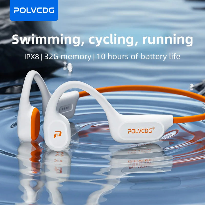 X9 Bone Conduction Earphones 32G IPX8 Waterproof Open Design for Swimming Running Cycling Hanging Earphones
