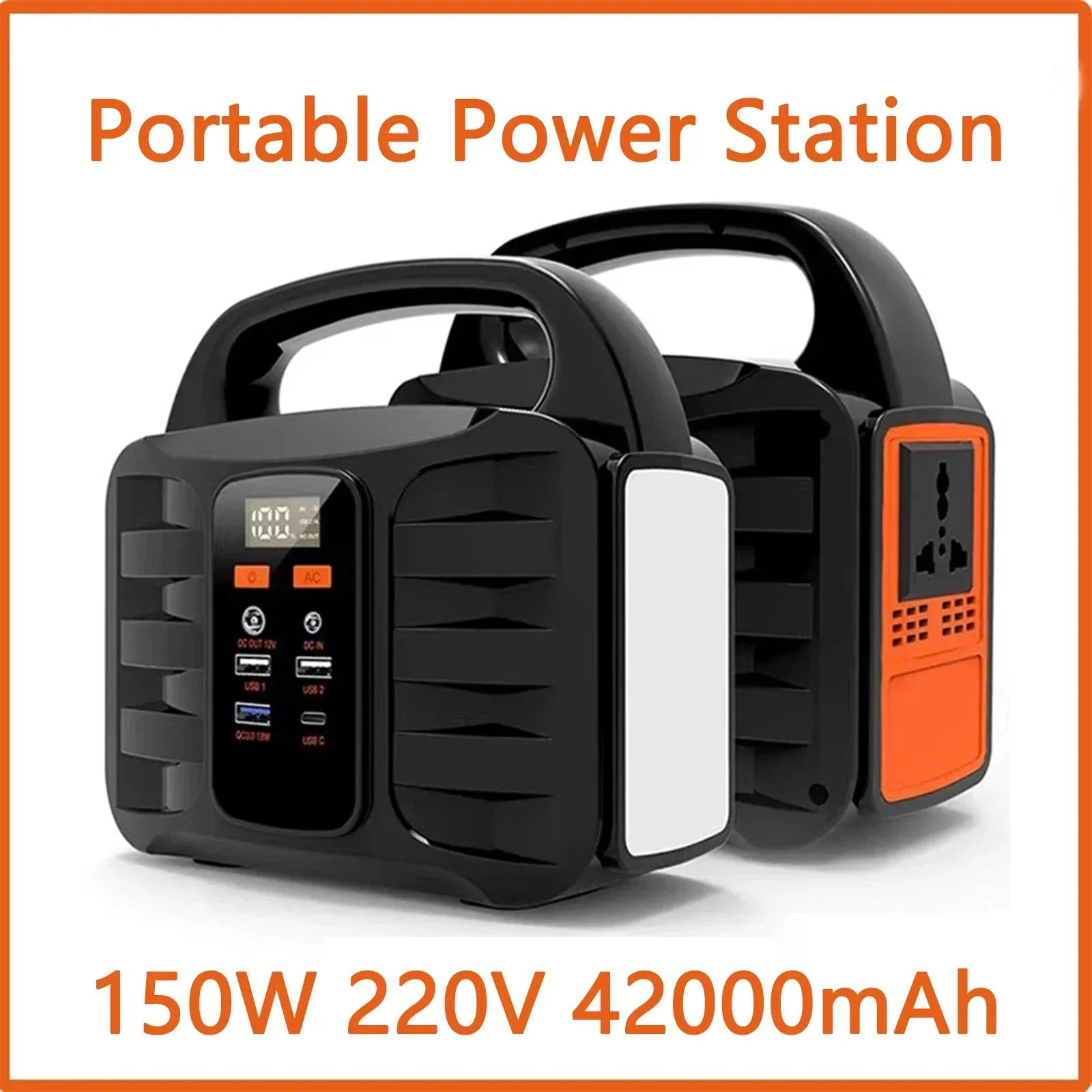 90000Mah 300W Portable Power Station 45000Mah 180W Outdoor Emergency Power Supply Power Bank Generator DC Output Battery Charger