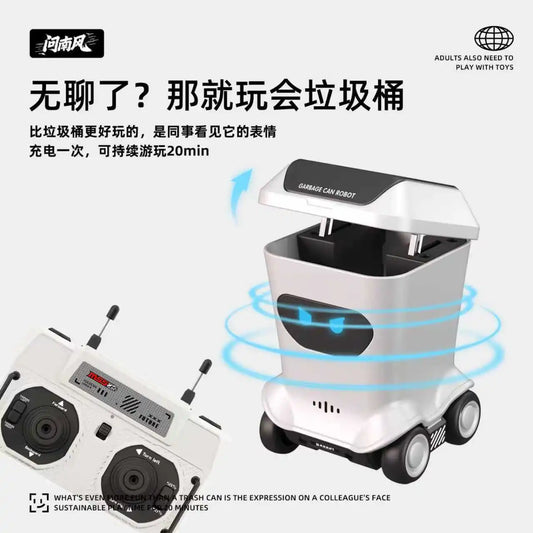 RC Toy Mini Remote Control Trash Fully Proportional Control Remote Car 360 ° U-Turn Desktop Creative Toy Ornament Holiday Gift