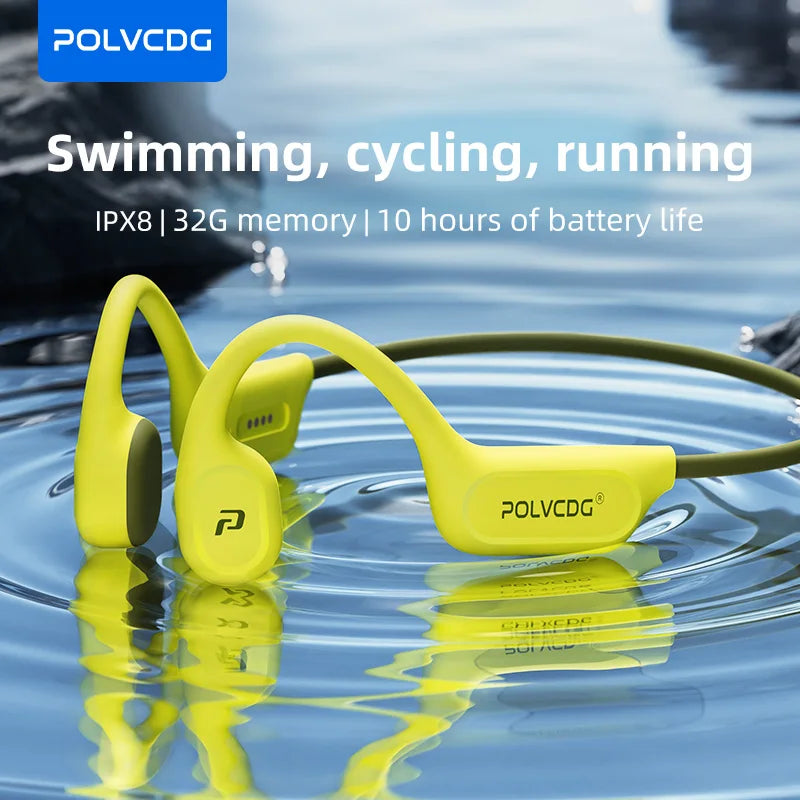 X9 Bone Conduction Earphones 32G IPX8 Waterproof Open Design for Swimming Running Cycling Hanging Earphones
