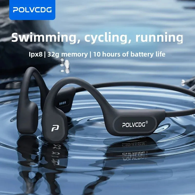 X9 Bone Conduction Earphones 32G IPX8 Waterproof Open Design for Swimming Running Cycling Hanging Earphones