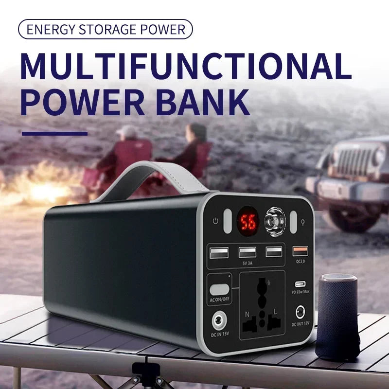 90000Mah 300W Portable Power Station 45000Mah 180W Outdoor Emergency Power Supply Power Bank Generator DC Output Battery Charger
